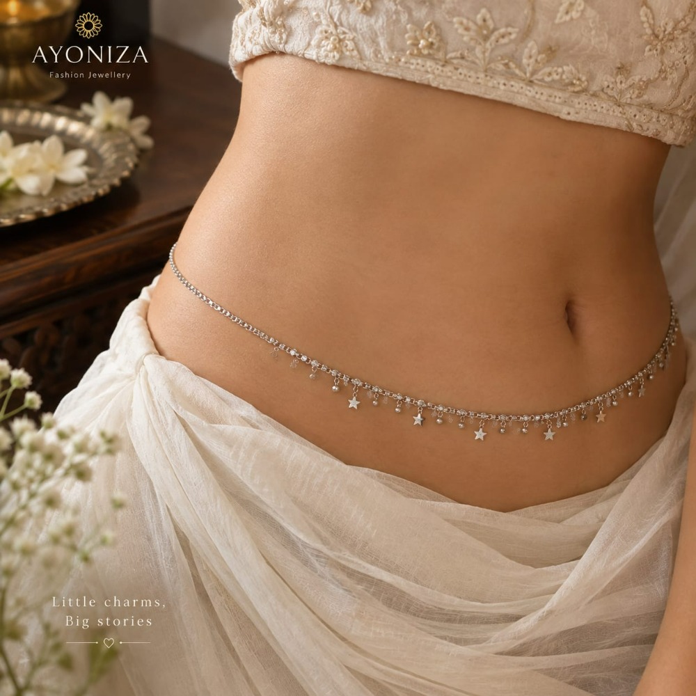 Silver Star Charm Kamarbandh